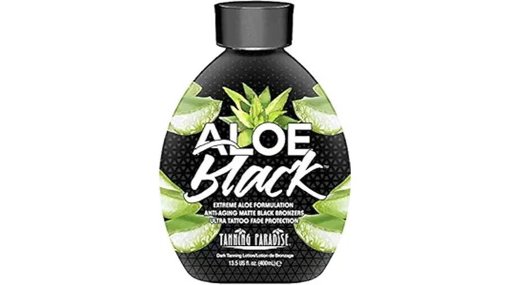 aloe black tanning lotion