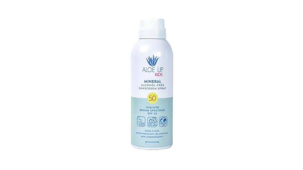 aloe up kids sunscreen