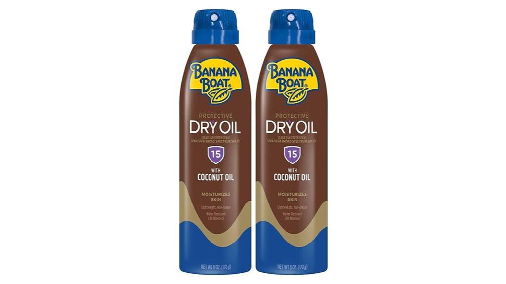 banana boat spf 15 spray