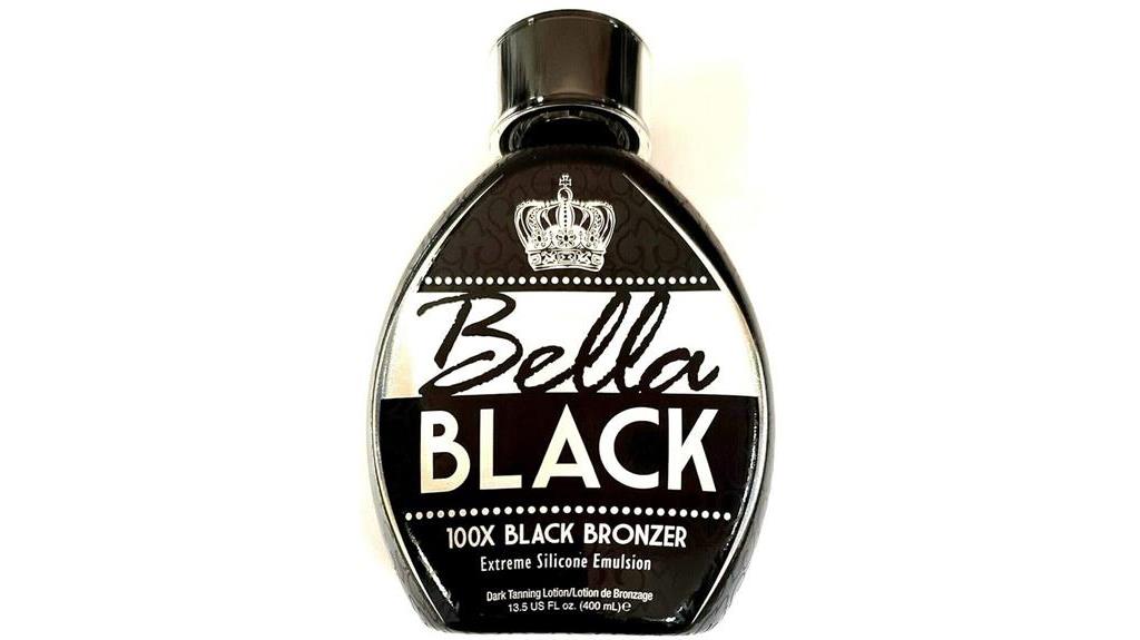 bella black tanning lotion