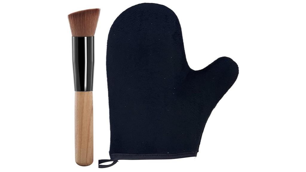 black tanning mitt set