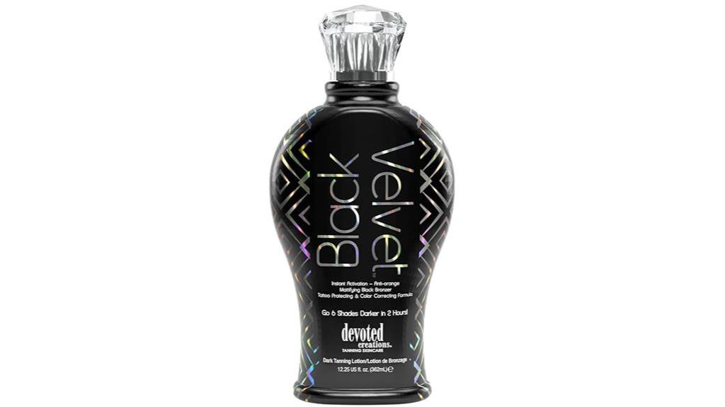 black velvet bronzer lotion