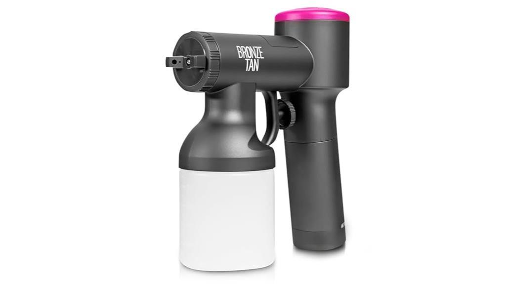 bronze tan cordless spray machine