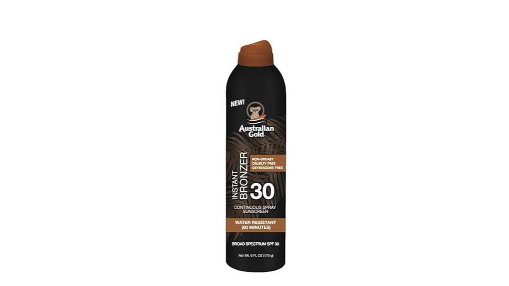 bronzer spf 30 sunscreen