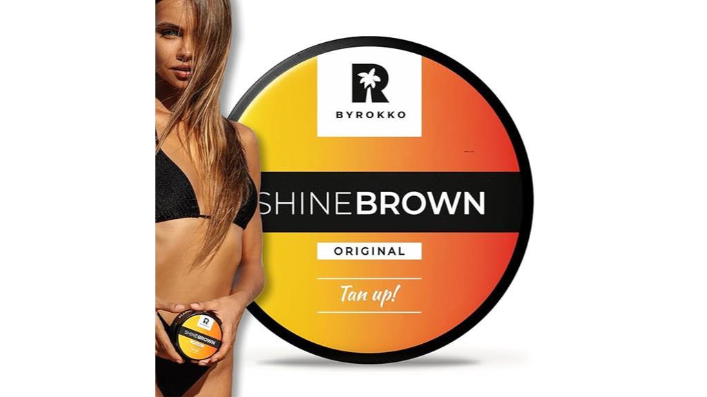 brown tanning accelerator cream