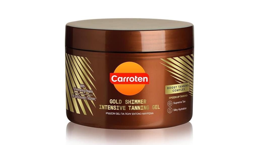 carroten gold shimmer gel