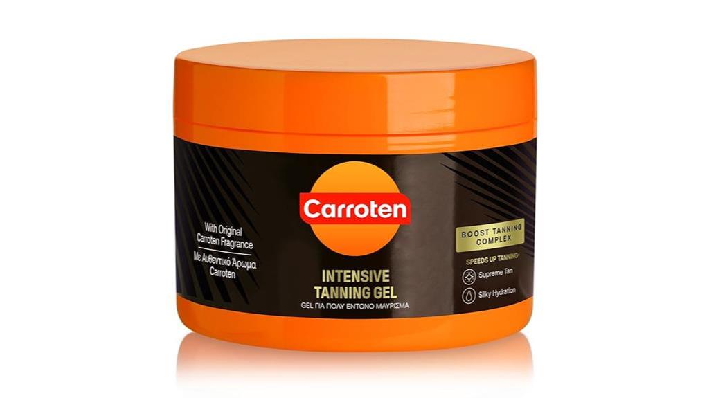 carroten tanning gel spf0