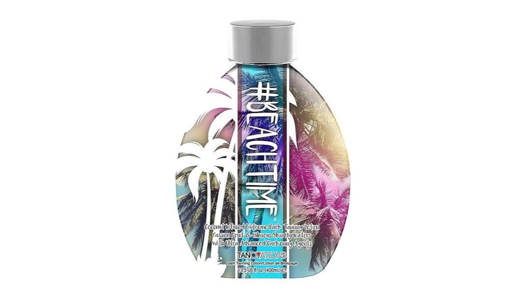 coconut infused tanning lotion