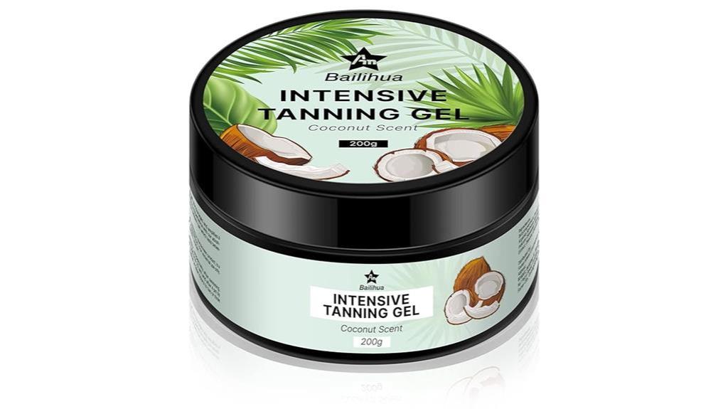 coconut tanning gel cream