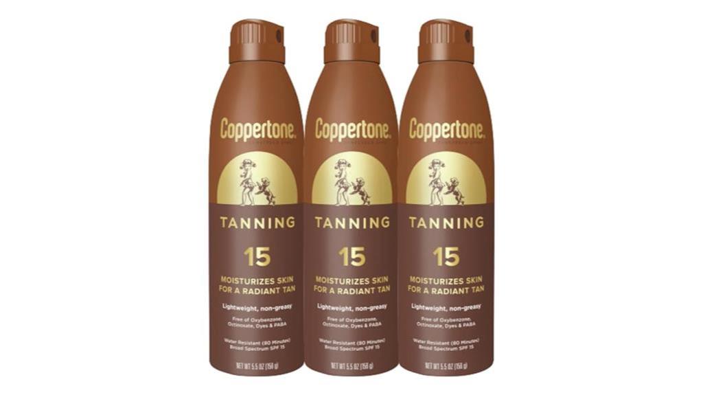 coppertone spf 15 spray