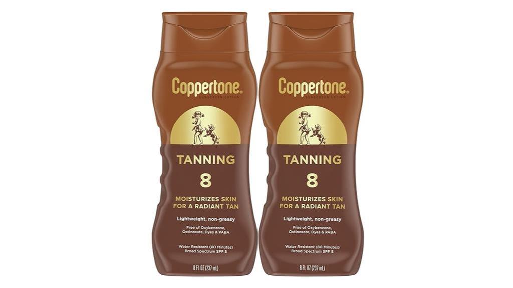 coppertone spf 8 lotion