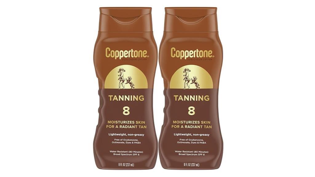 coppertone spf 8 lotion