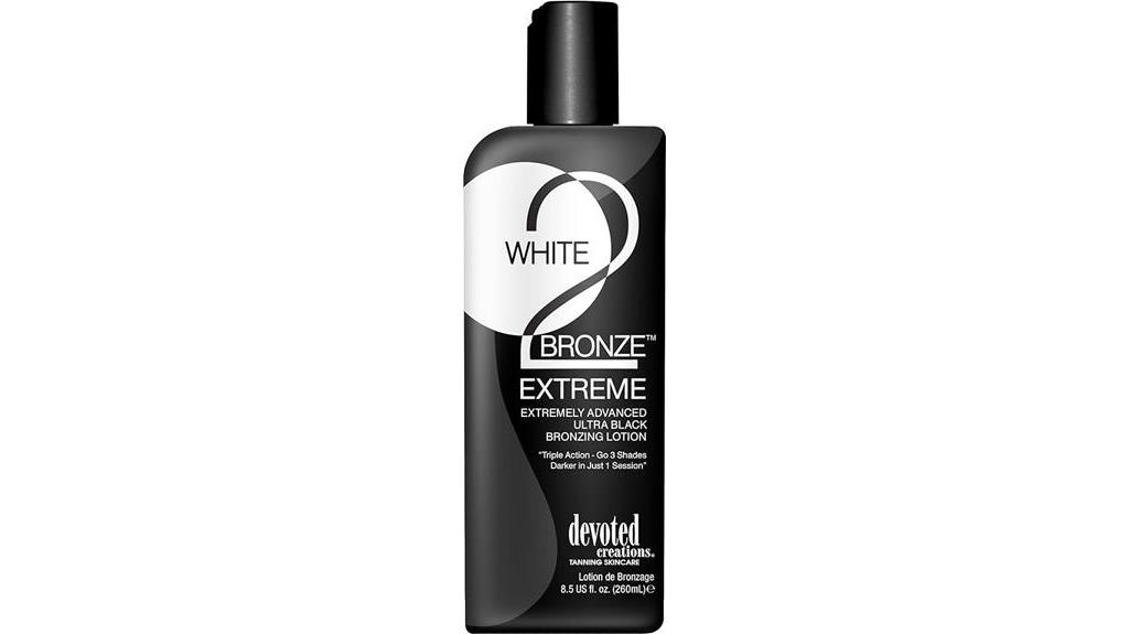 extreme black bronzer lotion