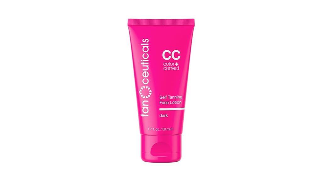 facial self tanner lotion