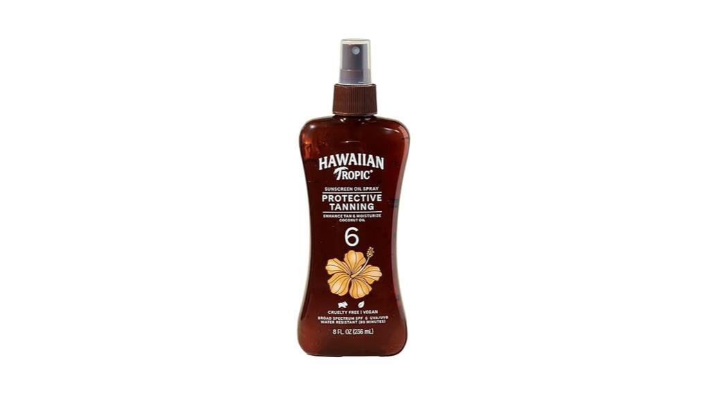 Hawaiian Tropic Island Tanning Oil Spray Sunscreen SPF 6