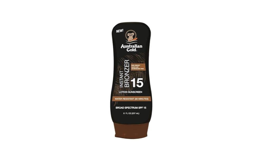 instant bronzer spf 15