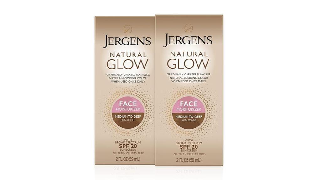 jergens face tanner spf 20