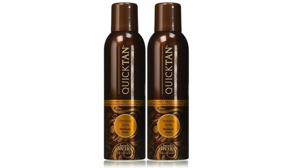 medium dark bronzing spray