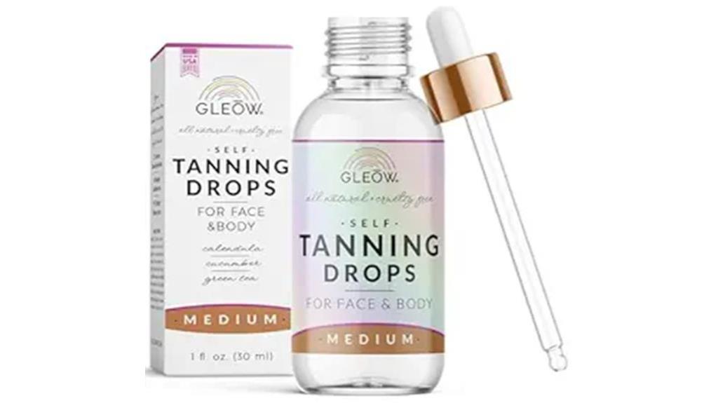 moisturizing face tanning drops