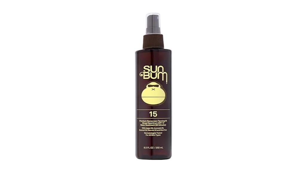 moisturizing tanning oil spf