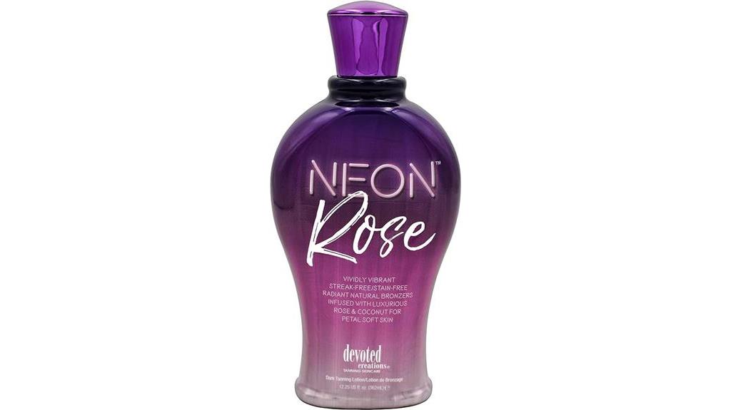 neon rose tanning lotion