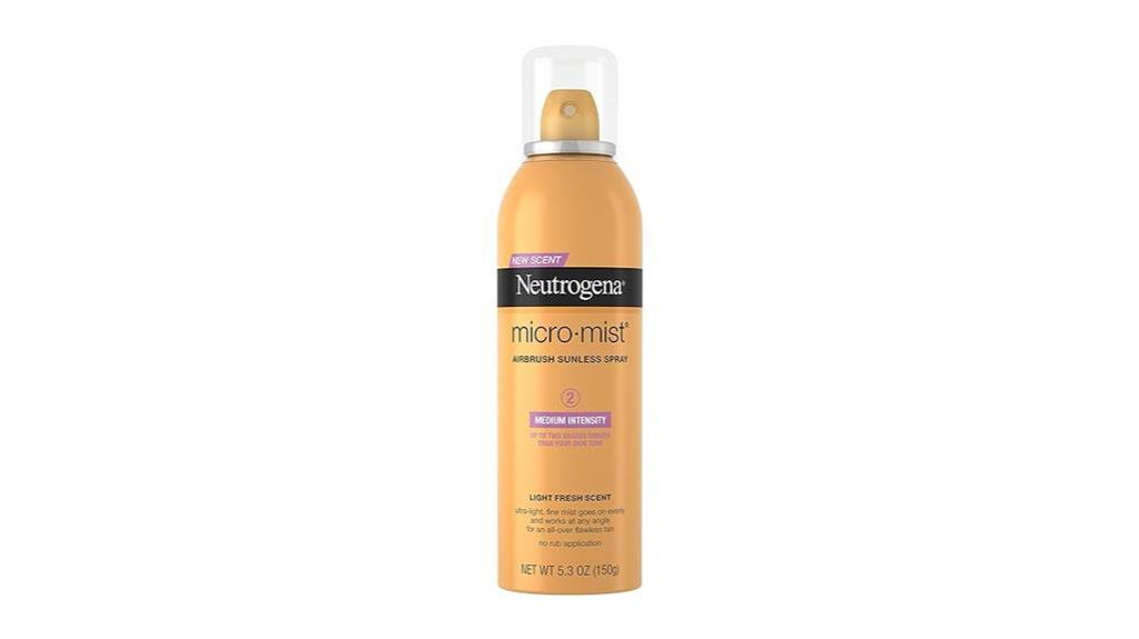 neutrogena airbrush tanning spray