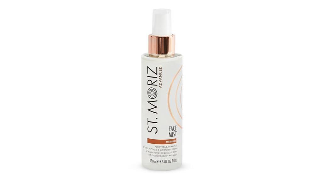 self tanner face mist