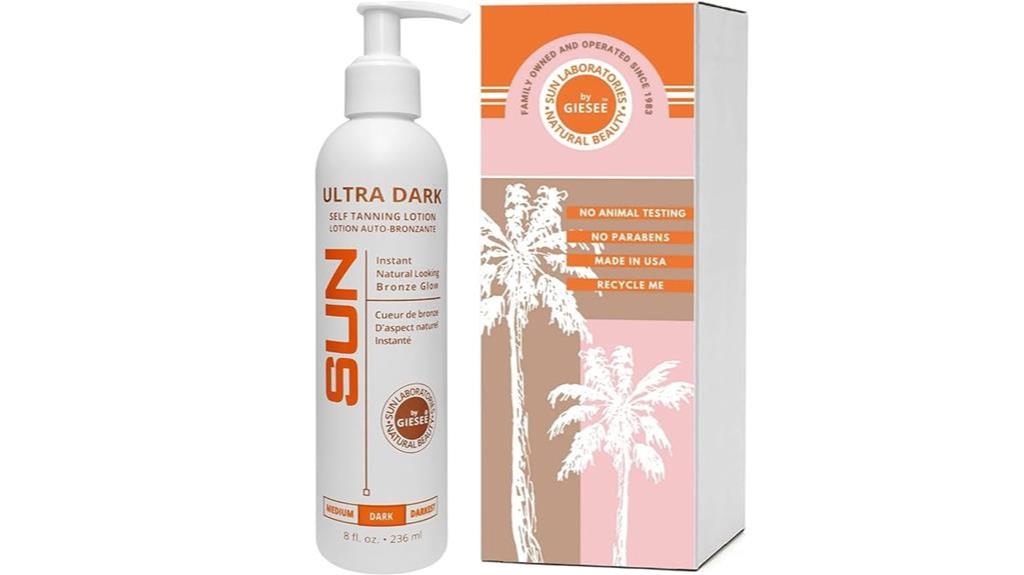 sunless tanning lotion 8 oz