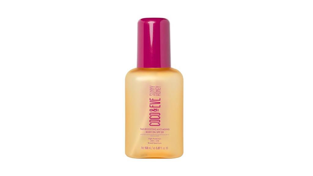 tan boosting body oil