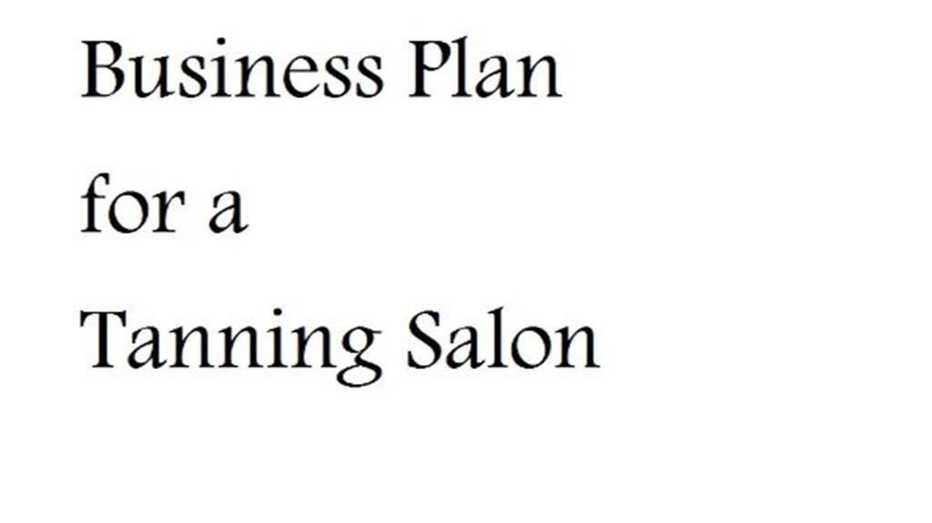 tanning salon business strategy