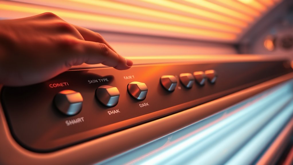 adjust tanning settings safely