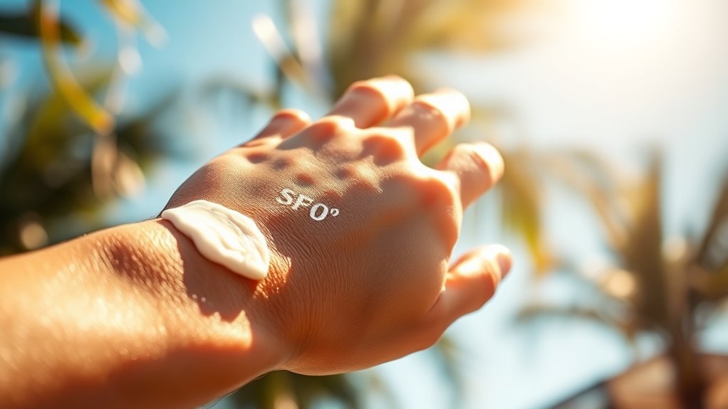 apply ample even sunscreen