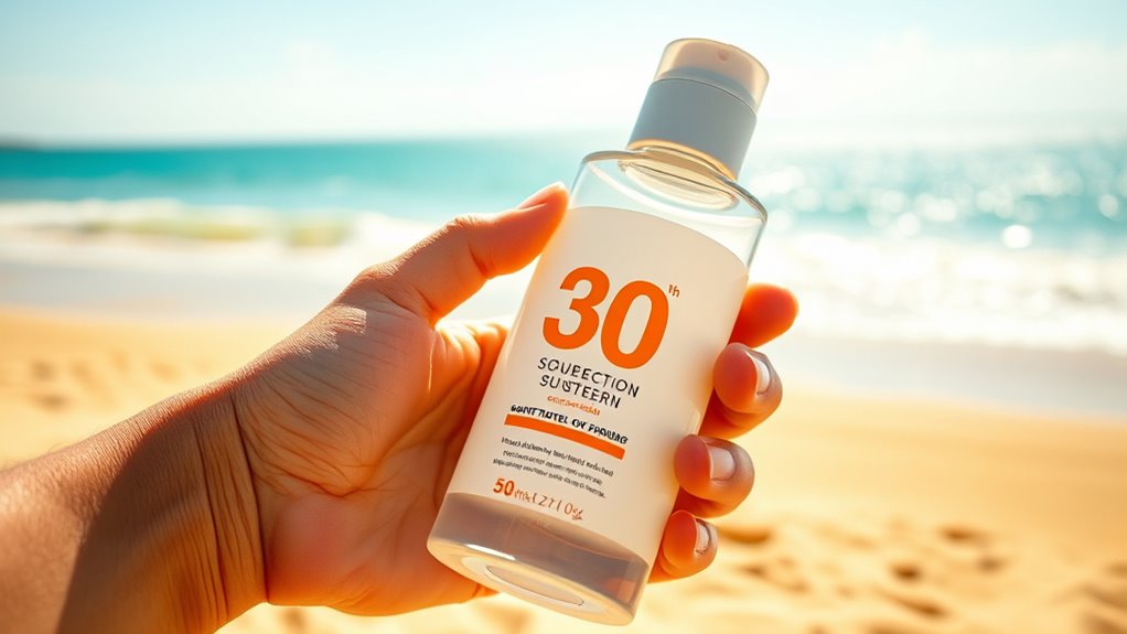 apply sunscreen thoroughly and regularly