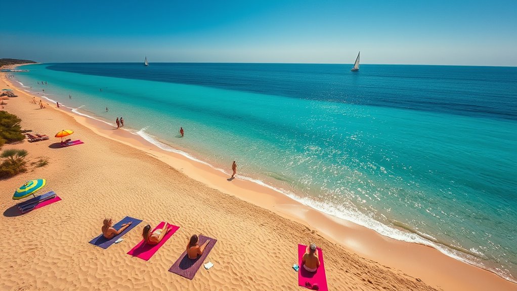 beautiful beaches for sunbathing