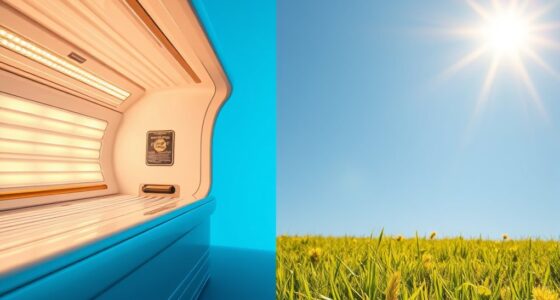 comparing tanning safety risks