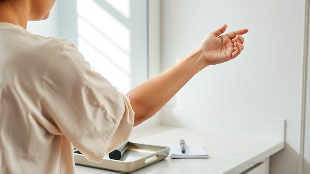 create comfortable skin inspection space