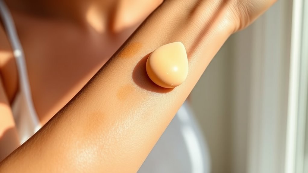 even thorough self tanner application