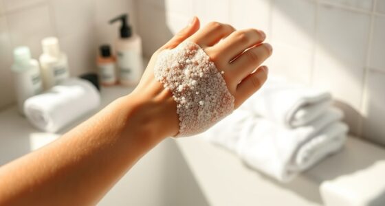 exfoliate thoroughly before tanning