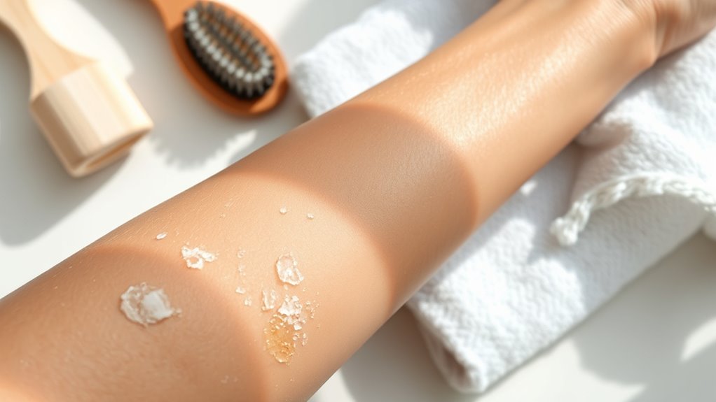 exfoliate well before tanning