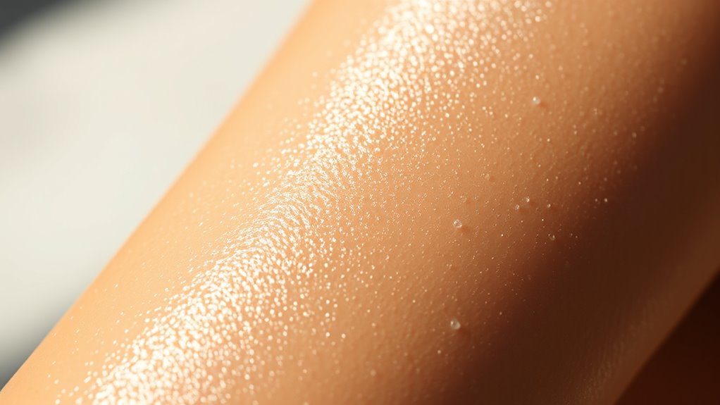 exfoliation ensures even long lasting tan