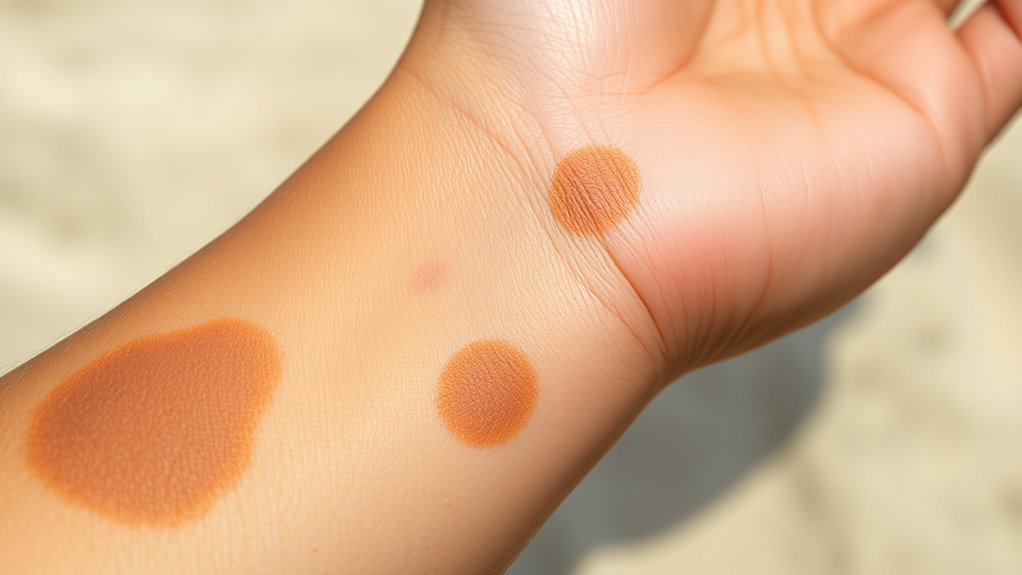 factors causing patchy tans