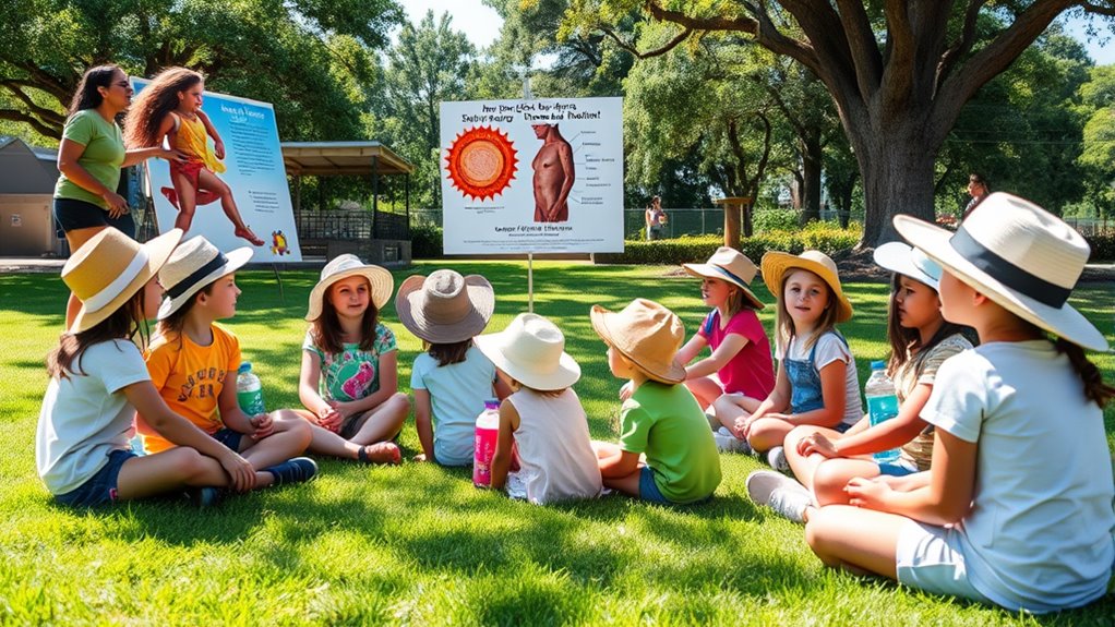 family engagement in sun safety