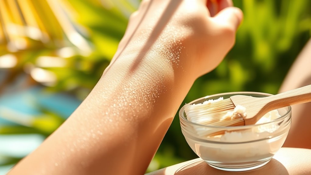 gentle weekly exfoliation routine