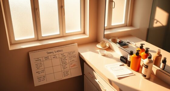 home tanning schedule planning