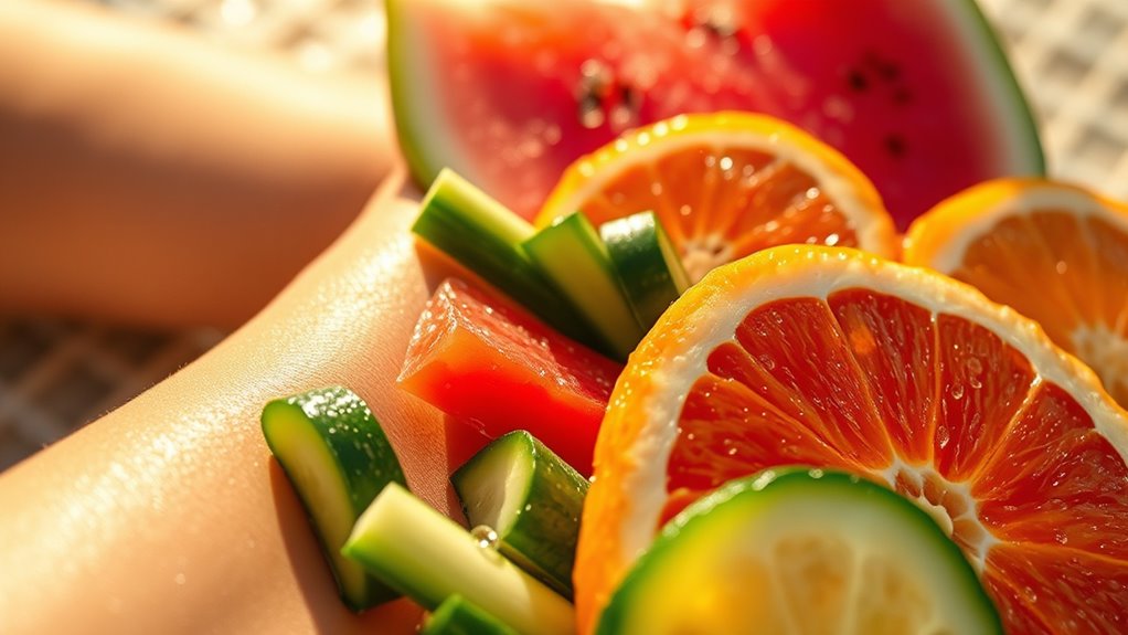 hydrating fruits boost skin