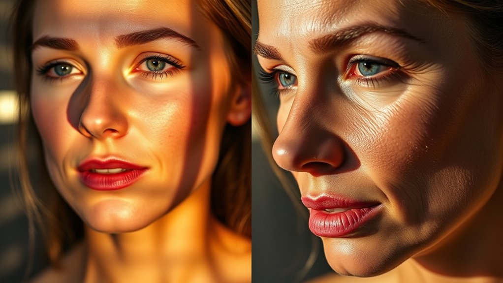 indoor tanning accelerates skin aging