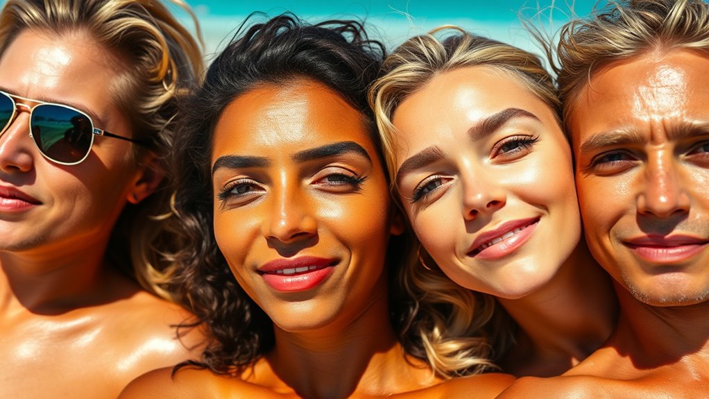 indoor tanning accelerates skin aging