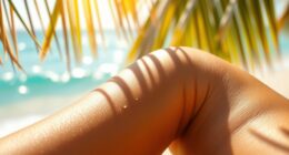 moisturize skin for tanning