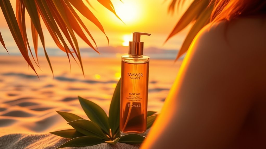personalized tanning oil selection