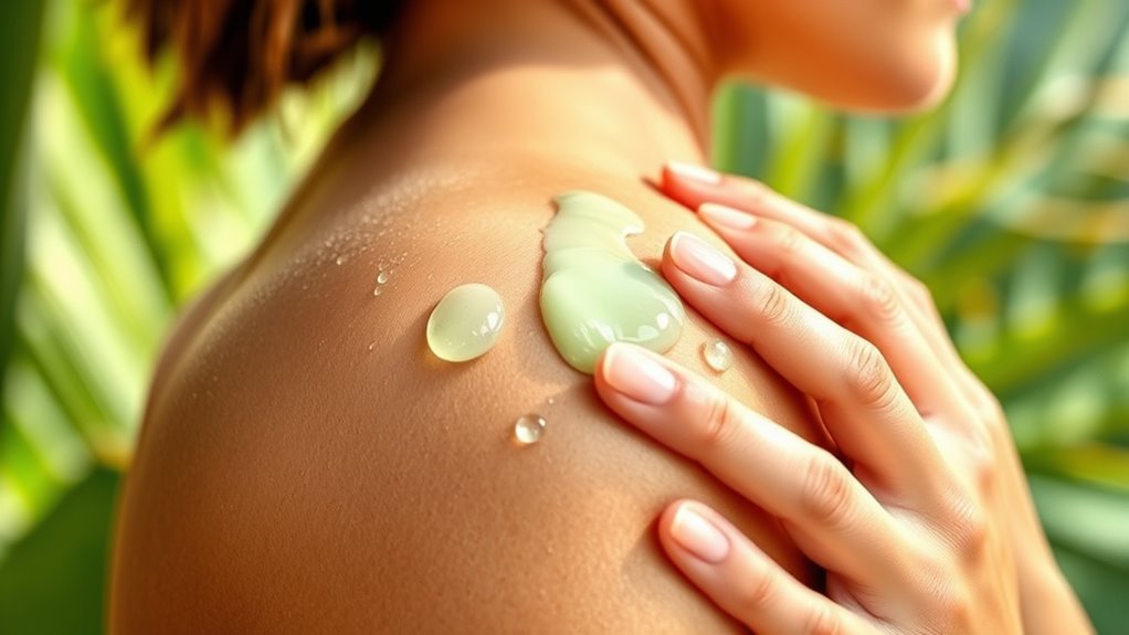 post tan soothing skincare